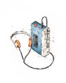 Picture of Retro Walkman Poster _GroupedProduct_Rectangle_Portrait_Unframed_Print_Only_