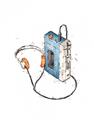 Picture of Retro Walkman Poster _GroupedProduct_Rectangle_Portrait_Unframed_Print_Only_
