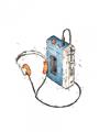 Picture of Retro Walkman Poster _GroupedProduct_Rectangle_Portrait_Unframed_Print_Only_