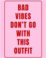 Picture of Bad Vibes Typography Poster _GroupedProduct_Rectangle_Portrait_Unframed_Print_Only_
