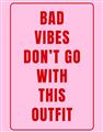 Picture of Bad Vibes Typography Poster _GroupedProduct_Rectangle_Portrait_Unframed_Print_Only_