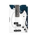 Picture of Retro White guitar Poster _GroupedProduct_Rectangle_Portrait_Unframed_Print_Only_