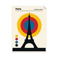 Picture of Retro Eiffel Tower Poster _GroupedProduct_Rectangle_Portrait_Unframed_Print_Only_