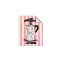 Picture of Mocca Coffee on Stripes - Hug in a Cup _GroupedProduct_Rectangle_Portrait_Unframed_Print_Only_