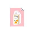 Picture of Orange Juice Poster _GroupedProduct_Rectangle_Portrait_Unframed_Print_Only_