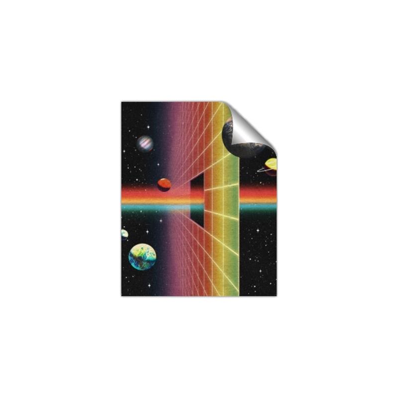 Picture of Space Rainbow Poster  _GroupedProduct_Rectangle_Portrait_Unframed_Print_Only_