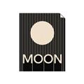 Picture of Moon Typography Poster _GroupedProduct_Rectangle_Portrait_Unframed_Print_Only_