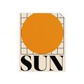 Picture of Sun Typography Poster _GroupedProduct_Rectangle_Portrait_Unframed_Print_Only_