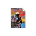 Picture of Retro Spaceman with Guitar Poster _GroupedProduct_Rectangle_Portrait_Unframed_Print_Only_