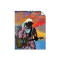 Picture of Retro Spaceman with Guitar Poster _GroupedProduct_Rectangle_Portrait_Unframed_Print_Only_
