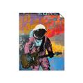 Picture of Retro Spaceman with Guitar Poster _GroupedProduct_Rectangle_Portrait_Unframed_Print_Only_