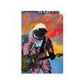 Picture of Retro Spaceman with Guitar Poster _GroupedProduct_Rectangle_Portrait_Unframed_Print_Only_