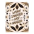 Picture of Work Smarter Not Harder Typography Poster _GroupedProduct_Rectangle_Portrait_Unframed_Print_Only_