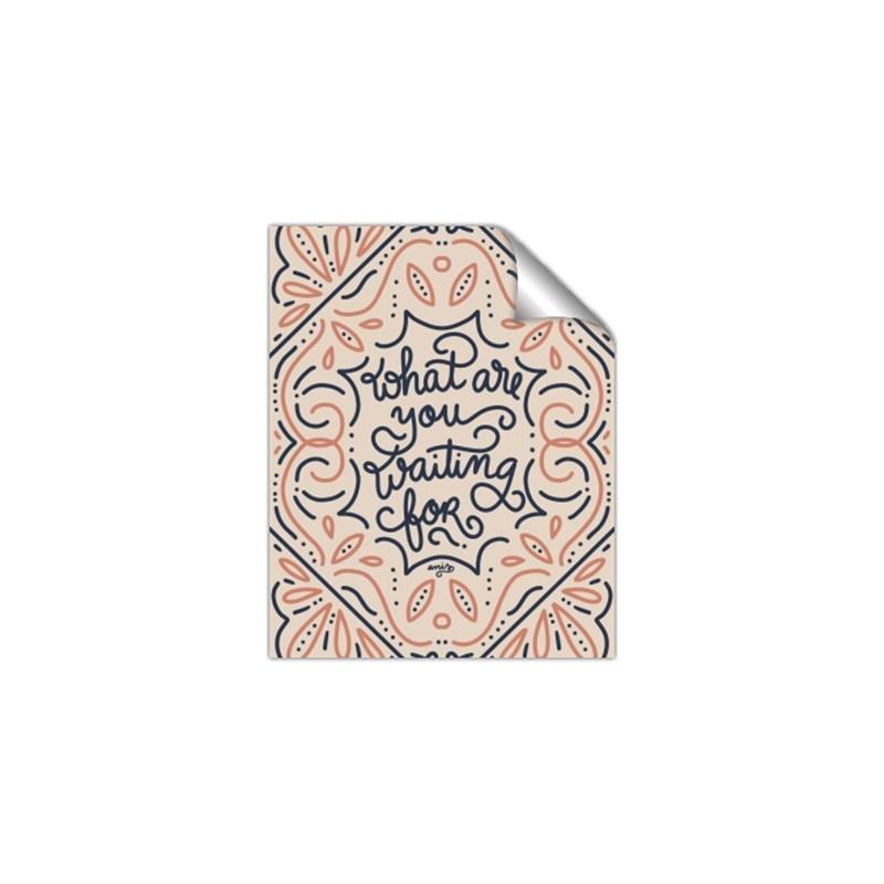 Picture of What Are You Waiting For Typography Poster _GroupedProduct_Rectangle_Portrait_Unframed_Print_Only_