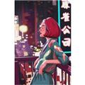 Picture of Girl in Japan _GroupedProduct_Rectangle_Portrait_Unframed_Print_Only_