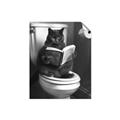 Picture of Plus Size Kitty on the Loo _GroupedProduct_Rectangle_Portrait_Unframed_Print_Only_