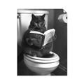 Picture of Plus Size Kitty on the Loo _GroupedProduct_Rectangle_Portrait_Unframed_Print_Only_