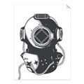 Picture of Vintage Diver Poster _GroupedProduct_Rectangle_Portrait_Unframed_Print_Only_