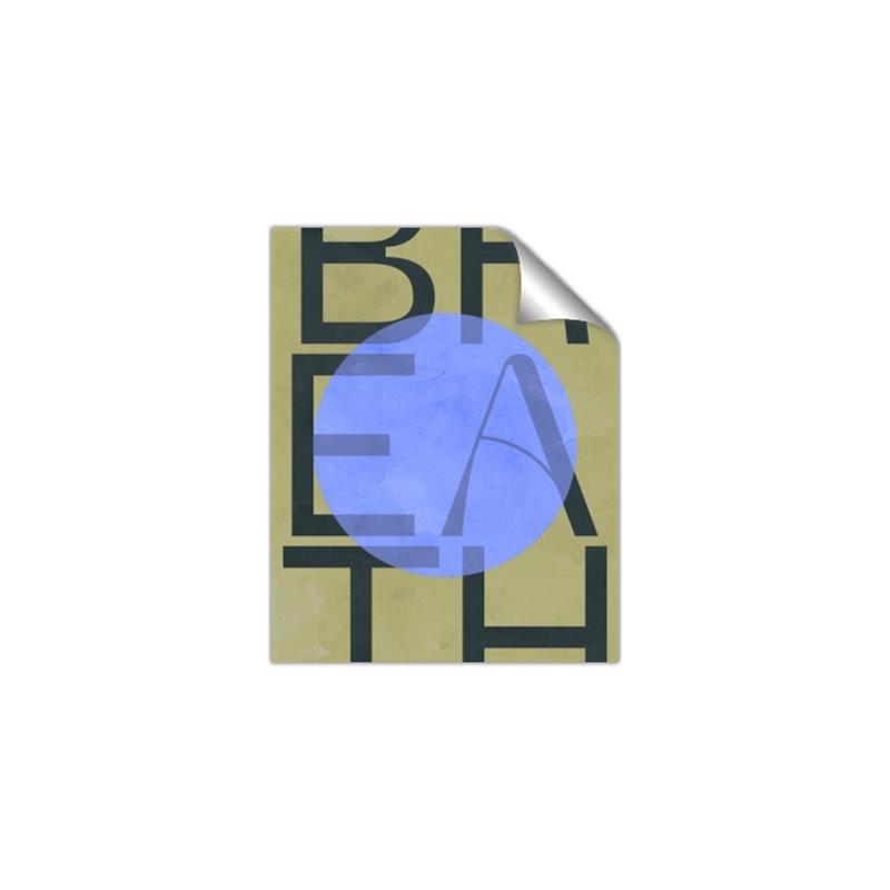 Picture of Breath Typography Poster _GroupedProduct_Rectangle_Portrait_Unframed_Print_Only_