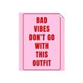 Picture of Bad Vibes Typography Poster _GroupedProduct_Rectangle_Portrait_Unframed_Print_Only_