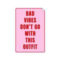 Picture of Bad Vibes Typography Poster _GroupedProduct_Rectangle_Portrait_Unframed_Print_Only_