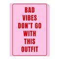 Picture of Bad Vibes Typography Poster _GroupedProduct_Rectangle_Portrait_Unframed_Print_Only_