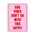 Picture of Bad Vibes Typography Poster _GroupedProduct_Rectangle_Portrait_Unframed_Print_Only_