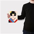 Picture of Geisha Retro Poster _GroupedProduct_Rectangle_Portrait_Canvas_