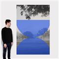 Picture of Misty Blue Horizon _GroupedProduct_Rectangle_Portrait_Canvas_