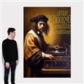Picture of Old Vinyl Sounds Better Typography Poster _GroupedProduct_Rectangle_Portrait_Canvas_