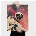 Picture of Astronaut in  Space _GroupedProduct_Rectangle_Portrait_Canvas_