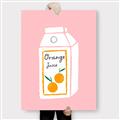 Picture of Orange Juice Poster _GroupedProduct_Rectangle_Portrait_Canvas_