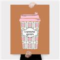 Picture of Caffeeine Queen Poster _GroupedProduct_Rectangle_Portrait_Canvas_