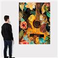 Picture of Music Guitar Collage  _GroupedProduct_Rectangle_Portrait_Canvas_