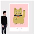 Picture of Maneki Neko – Lucky Cat _GroupedProduct_Rectangle_Portrait_Canvas_