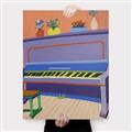 Picture of Retro Style Piano _GroupedProduct_Rectangle_Portrait_Canvas_