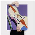Picture of Retro Style Violin _GroupedProduct_Rectangle_Portrait_Canvas_