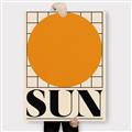 Picture of Sun Typography Poster _GroupedProduct_Rectangle_Portrait_Canvas_