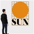 Picture of Sun Typography Poster _GroupedProduct_Rectangle_Portrait_Canvas_