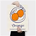 Picture of Food Art - Oranges Valencia Fruit Market _GroupedProduct_Rectangle_Portrait_Canvas_
