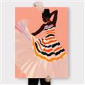 Picture of Dancer & Flourish Poster _GroupedProduct_Rectangle_Portrait_Canvas_