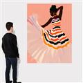 Picture of Dancer & Flourish Poster _GroupedProduct_Rectangle_Portrait_Canvas_