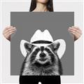 Picture of Wyatt The Cowboy Raccoon _GroupedProduct_Square_Canvas_
