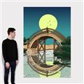Picture of Japanese Bridge _GroupedProduct_Rectangle_Portrait_Canvas_