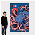 Picture of Tentacle Whirl Poster _GroupedProduct_Rectangle_Portrait_Canvas_