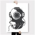Picture of Vintage Diver Poster _GroupedProduct_Rectangle_Portrait_Canvas_