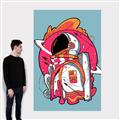 Picture of Space Explorer Poster _GroupedProduct_Rectangle_Portrait_Canvas_