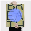 Picture of Breath Typography Poster _GroupedProduct_Rectangle_Portrait_Canvas_