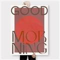 Picture of Good Morning Typography Poster _GroupedProduct_Rectangle_Portrait_Canvas_