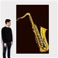 Picture of Golden Saxophone Poster _GroupedProduct_Rectangle_Portrait_Canvas_
